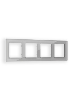 AF330404 Рамка ALFA Platos (Серебро Стекло органическое) 4-ая