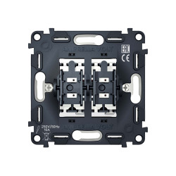 VM120 Механизм 2-клавишного проходного выключателя 10A-250V QUANT