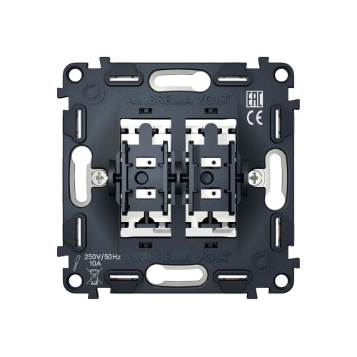 VM120 Механизм 2-клавишного проходного выключателя 10A-250V QUANT