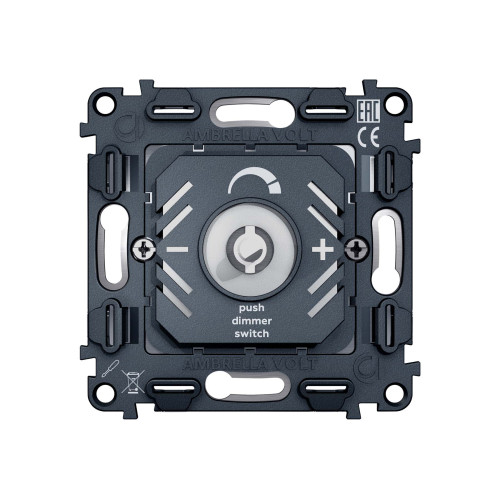 VM136 Механизм светорегулятора универсального поворотно-нажимного 25-600W/LED 5-300W QUANT (EXTRA CONTROL)